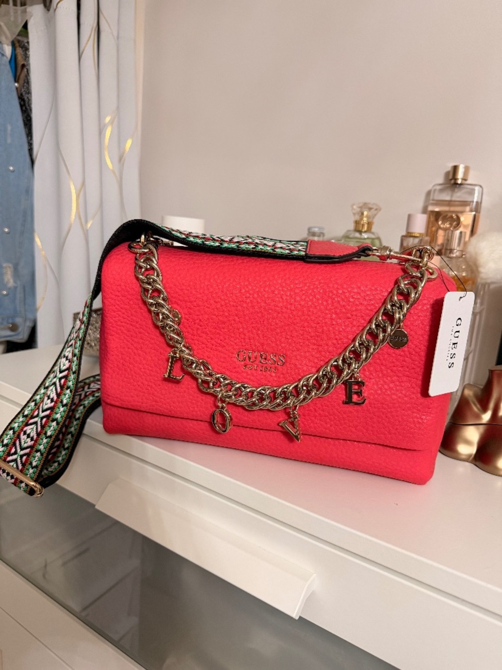 GUESS Est. 1981 Coral Crossbody Bag – New With Tags